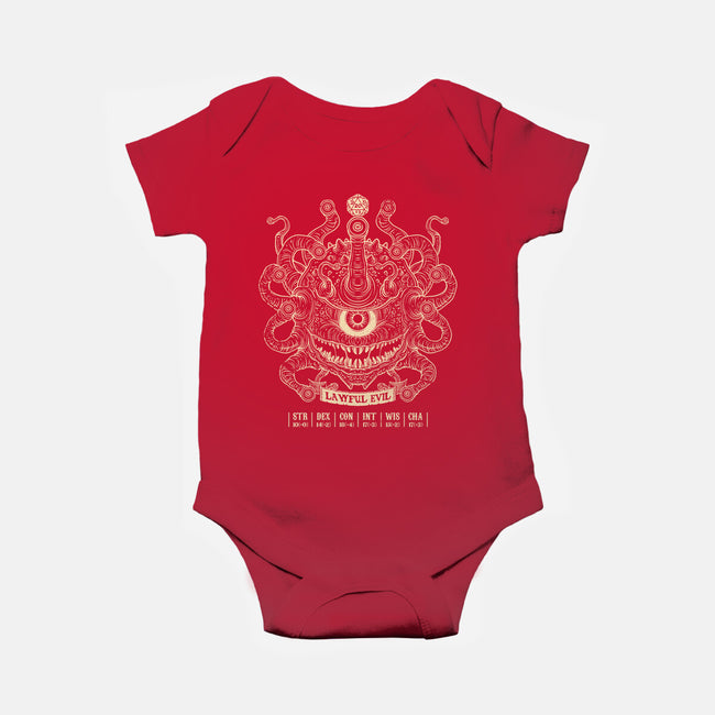 Lawful Evil Beholder-Baby-Basic-Onesie-drbutler