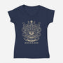 Lawful Evil Beholder-Womens-V-Neck-Tee-drbutler