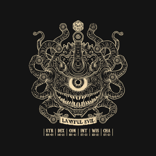 Lawful Evil Beholder-Womens-V-Neck-Tee-drbutler