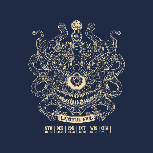 Lawful Evil Beholder-Womens-V-Neck-Tee-drbutler
