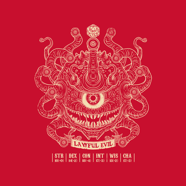 Lawful Evil Beholder-Mens-Basic-Tee-drbutler