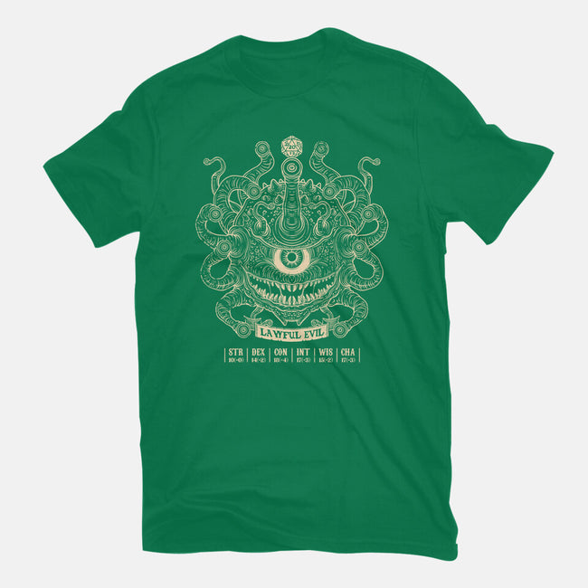 Lawful Evil Beholder-Mens-Basic-Tee-drbutler