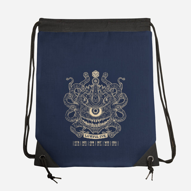 Lawful Evil Beholder-None-Drawstring-Bag-drbutler