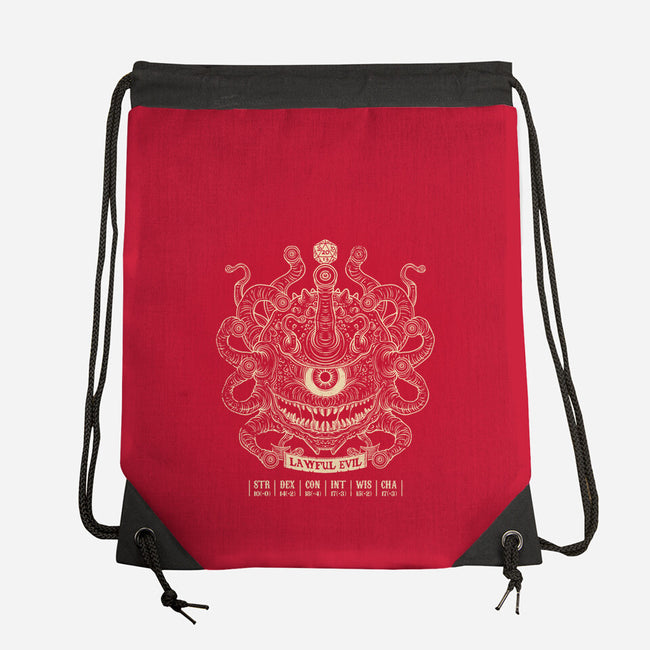 Lawful Evil Beholder-None-Drawstring-Bag-drbutler