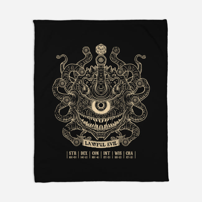 Lawful Evil Beholder-None-Fleece-Blanket-drbutler