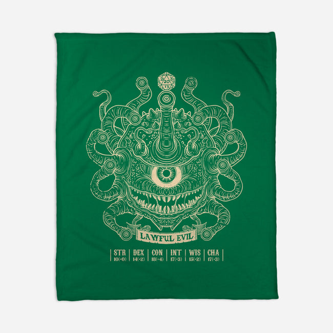 Lawful Evil Beholder-None-Fleece-Blanket-drbutler