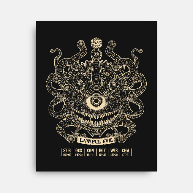 Lawful Evil Beholder-None-Stretched-Canvas-drbutler