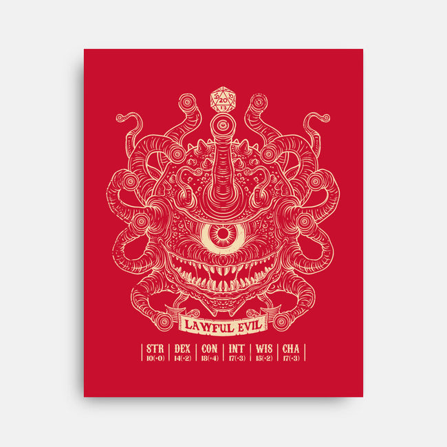 Lawful Evil Beholder-None-Stretched-Canvas-drbutler