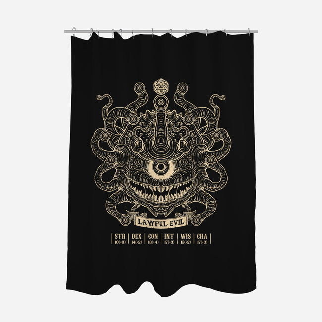 Lawful Evil Beholder-None-Polyester-Shower Curtain-drbutler