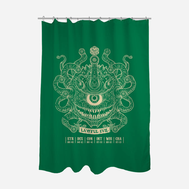 Lawful Evil Beholder-None-Polyester-Shower Curtain-drbutler
