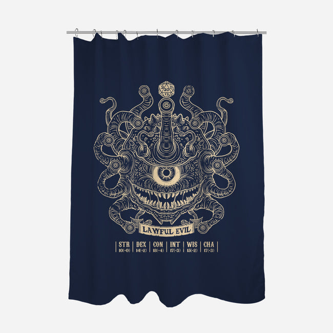 Lawful Evil Beholder-None-Polyester-Shower Curtain-drbutler