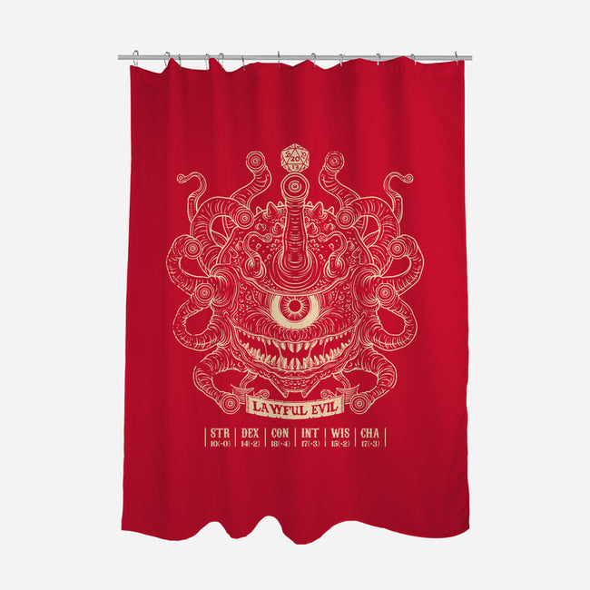 Lawful Evil Beholder-None-Polyester-Shower Curtain-drbutler