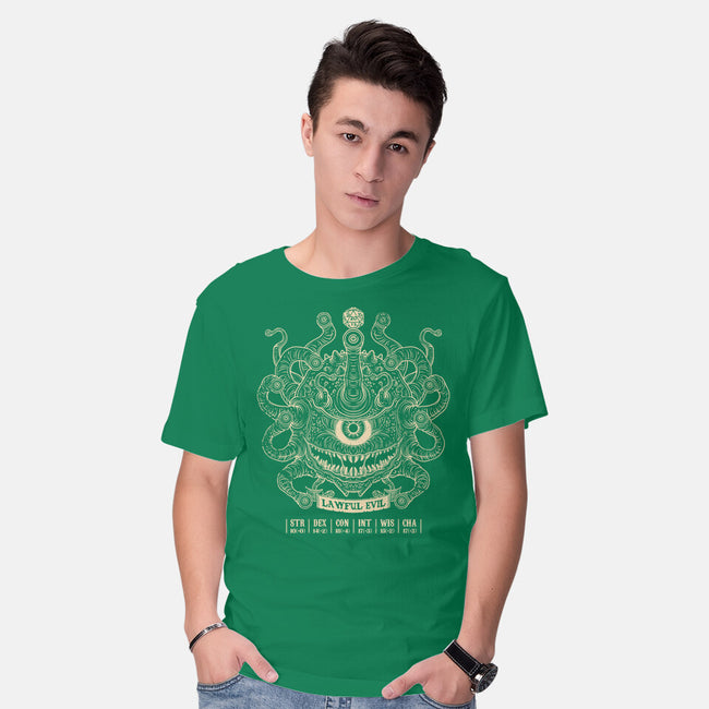 Lawful Evil Beholder-Mens-Basic-Tee-drbutler