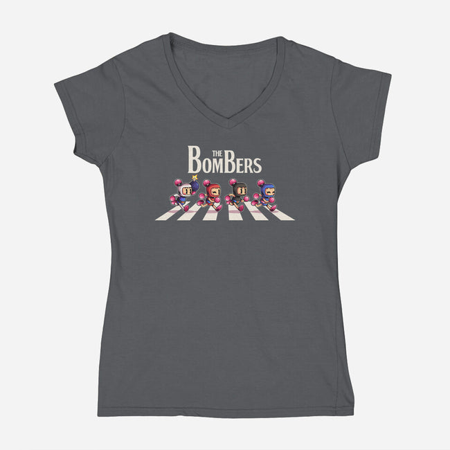 The Bombers-Womens-V-Neck-Tee-2DFeer