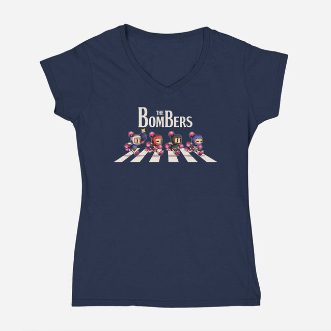 The Bombers-Womens-V-Neck-Tee-2DFeer
