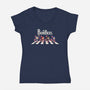The Bombers-Womens-V-Neck-Tee-2DFeer