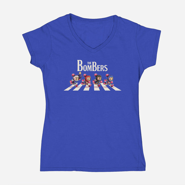 The Bombers-Womens-V-Neck-Tee-2DFeer