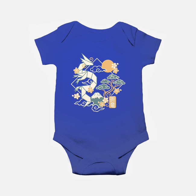 Origami Dragon-Baby-Basic-Onesie-NemiMakeit