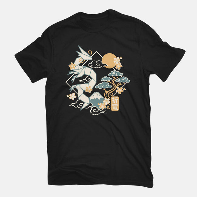 Origami Dragon-Unisex-Basic-Tee-NemiMakeit