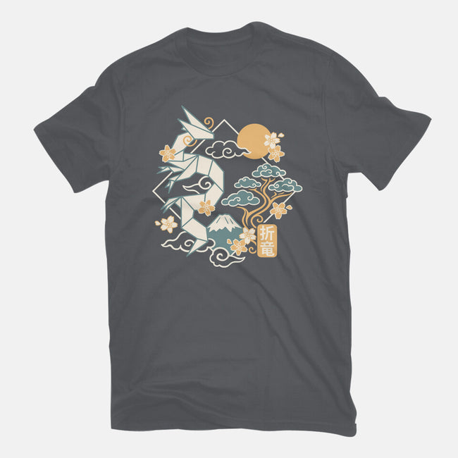 Origami Dragon-Unisex-Basic-Tee-NemiMakeit