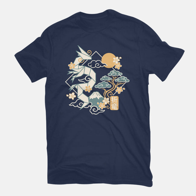 Origami Dragon-Unisex-Basic-Tee-NemiMakeit
