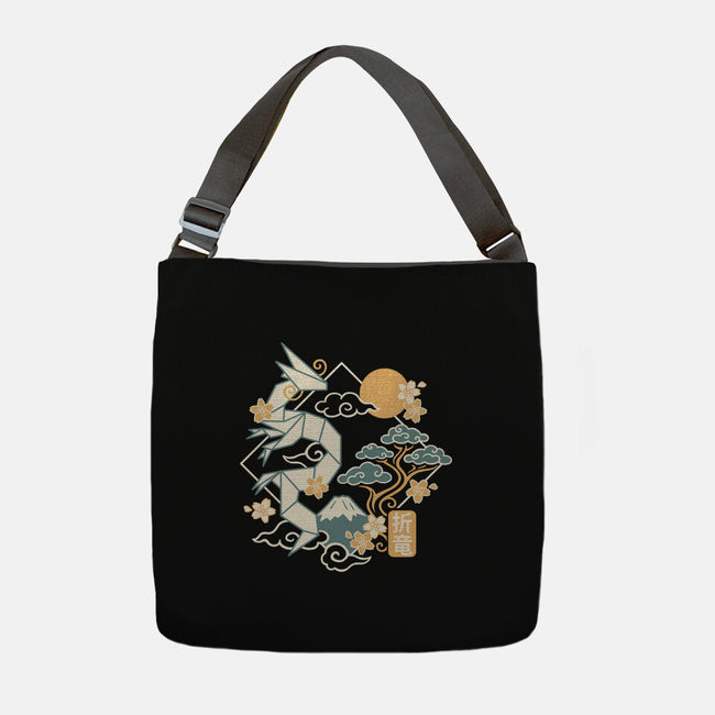 Origami Dragon-None-Adjustable Tote-Bag-NemiMakeit