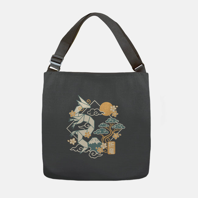 Origami Dragon-None-Adjustable Tote-Bag-NemiMakeit