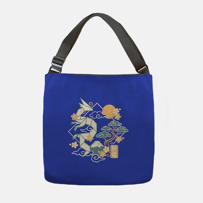 Origami Dragon-None-Adjustable Tote-Bag-NemiMakeit