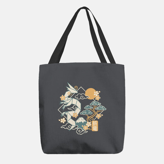 Origami Dragon-None-Basic Tote-Bag-NemiMakeit