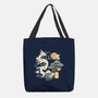 Origami Dragon-None-Basic Tote-Bag-NemiMakeit