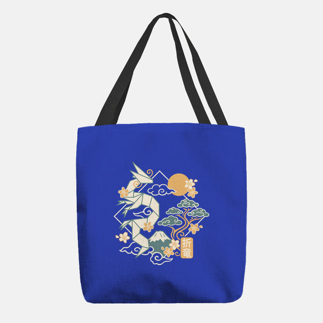 Origami Dragon-None-Basic Tote-Bag-NemiMakeit