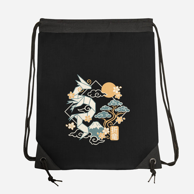 Origami Dragon-None-Drawstring-Bag-NemiMakeit
