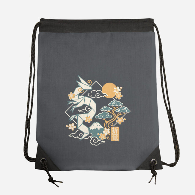 Origami Dragon-None-Drawstring-Bag-NemiMakeit