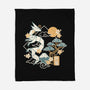 Origami Dragon-None-Fleece-Blanket-NemiMakeit
