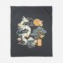 Origami Dragon-None-Fleece-Blanket-NemiMakeit