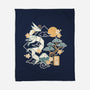 Origami Dragon-None-Fleece-Blanket-NemiMakeit