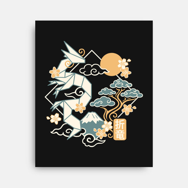 Origami Dragon-None-Stretched-Canvas-NemiMakeit