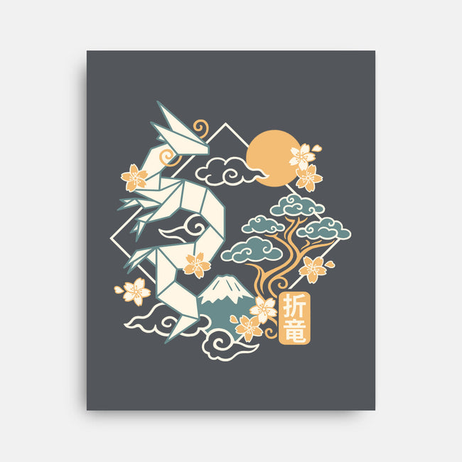Origami Dragon-None-Stretched-Canvas-NemiMakeit