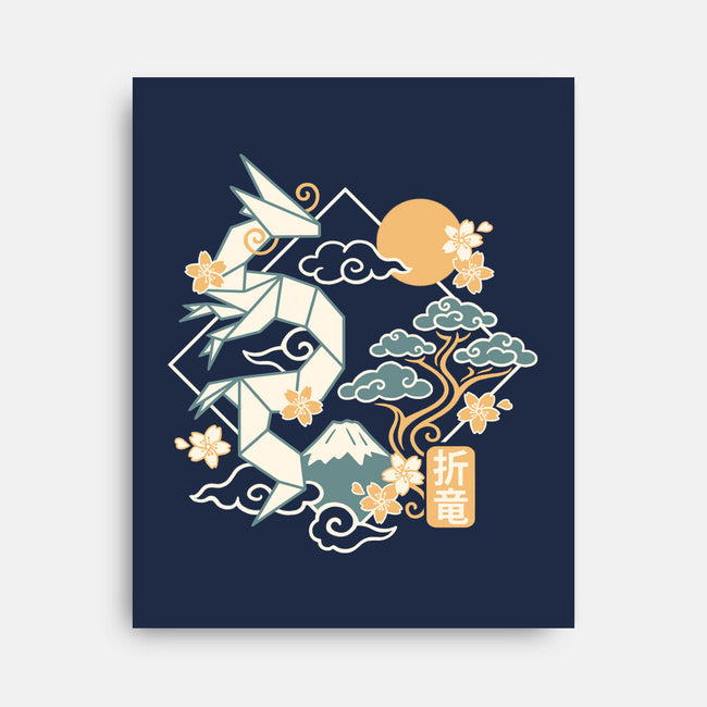 Origami Dragon-None-Stretched-Canvas-NemiMakeit