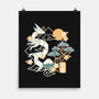 Origami Dragon-None-Matte-Poster-NemiMakeit