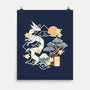 Origami Dragon-None-Matte-Poster-NemiMakeit