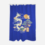 Origami Dragon-None-Polyester-Shower Curtain-NemiMakeit