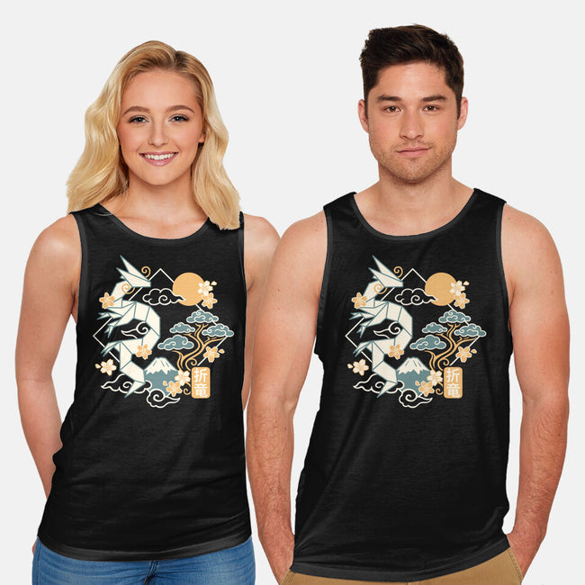 Origami Dragon-Unisex-Basic-Tank-NemiMakeit