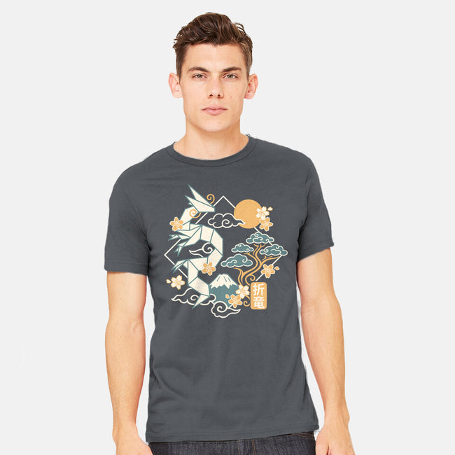 Origami Dragon-Mens-Heavyweight-Tee-NemiMakeit