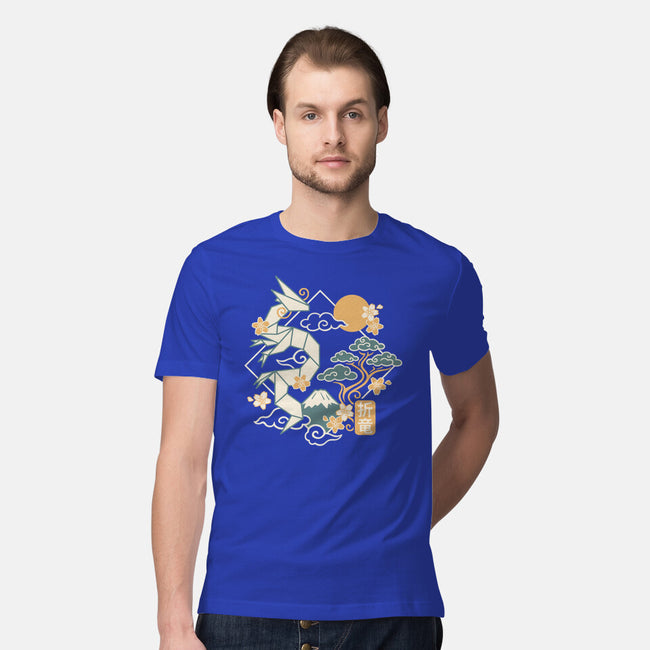 Origami Dragon-Mens-Premium-Tee-NemiMakeit
