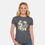 Origami Dragon-Womens-Fitted-Tee-NemiMakeit