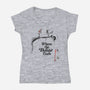 Off A Cliff-Womens-V-Neck-Tee-SeamusAran