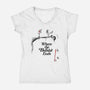 Off A Cliff-Womens-V-Neck-Tee-SeamusAran