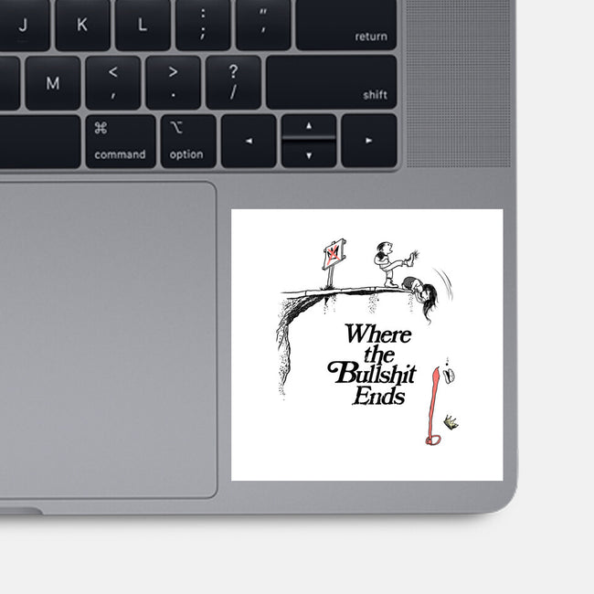 Off A Cliff-None-Glossy-Sticker-SeamusAran