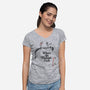 Off A Cliff-Womens-V-Neck-Tee-SeamusAran